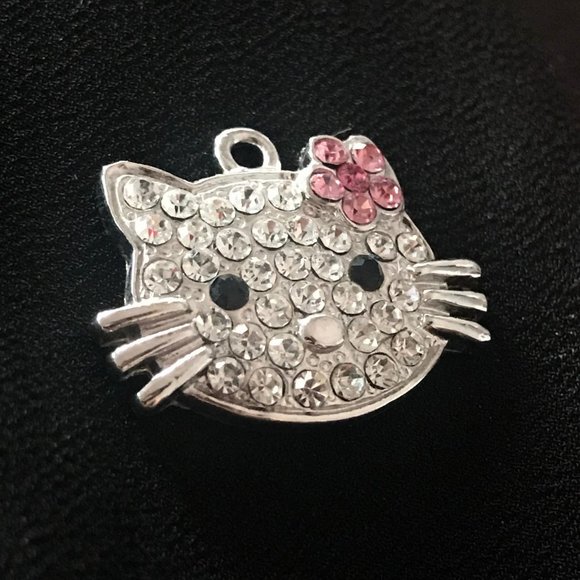 3/$60 Hello Kitty Swarovski Crystal Pendant - Picture 2 of 3
